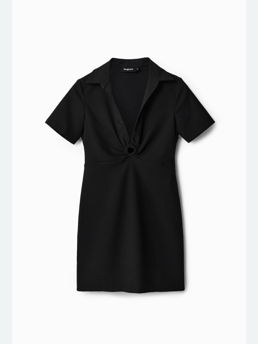 NWT Desigual Keira Black O-Ring Mini Dress XS